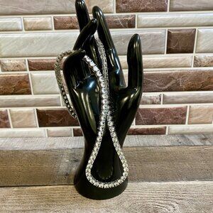 Iced Out White Gold Plated Hip Hop Tennis Chain CZ Stones High Gloss 18IN 5MM